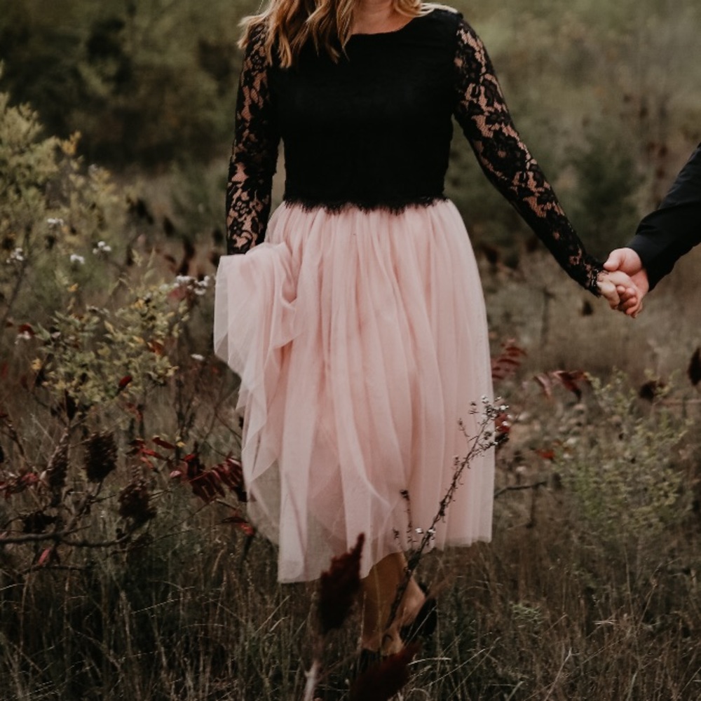 Dusty rose tulle boutique skirt
